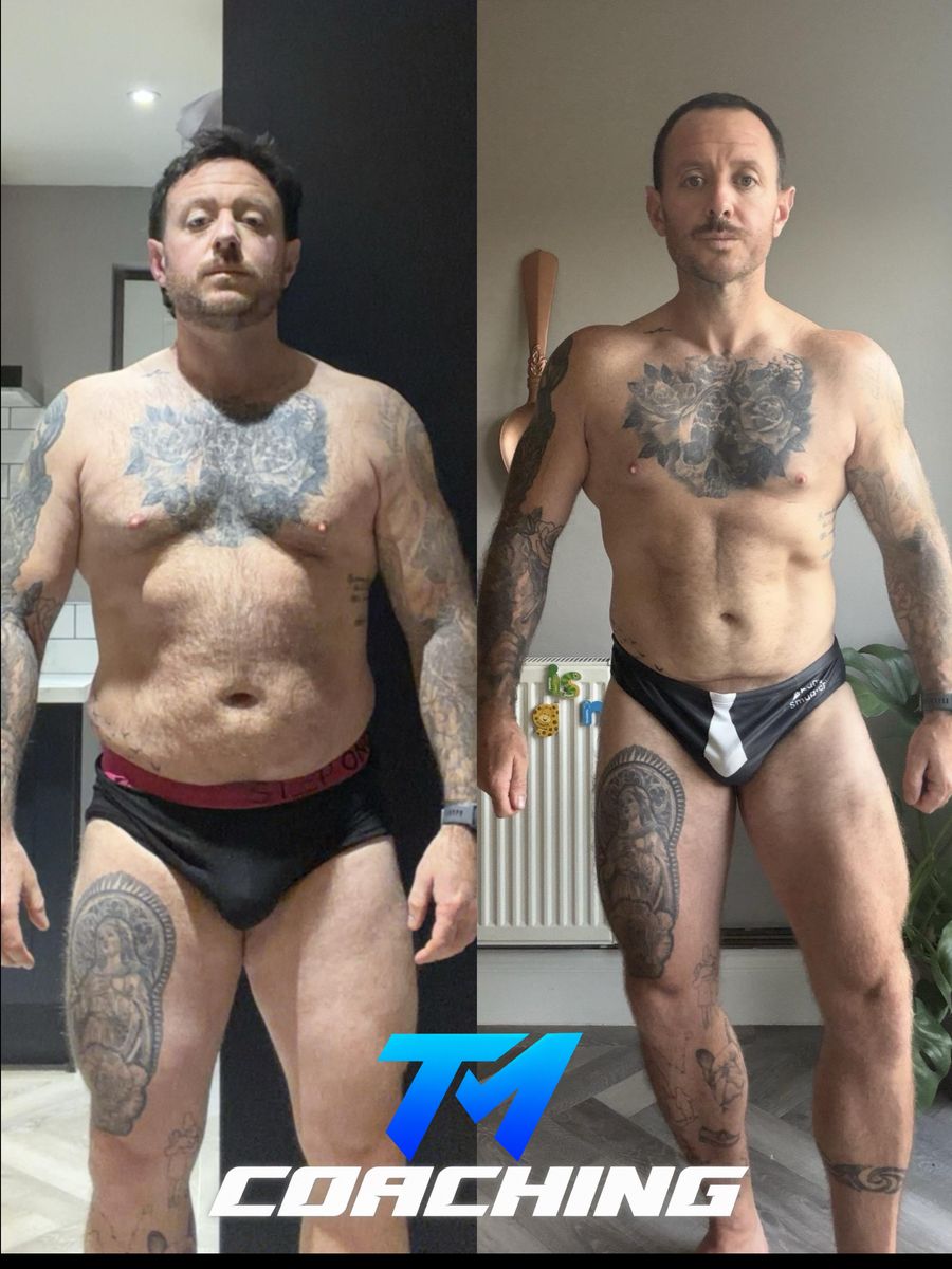 Tommy Mitchell client before and after, transformation 3